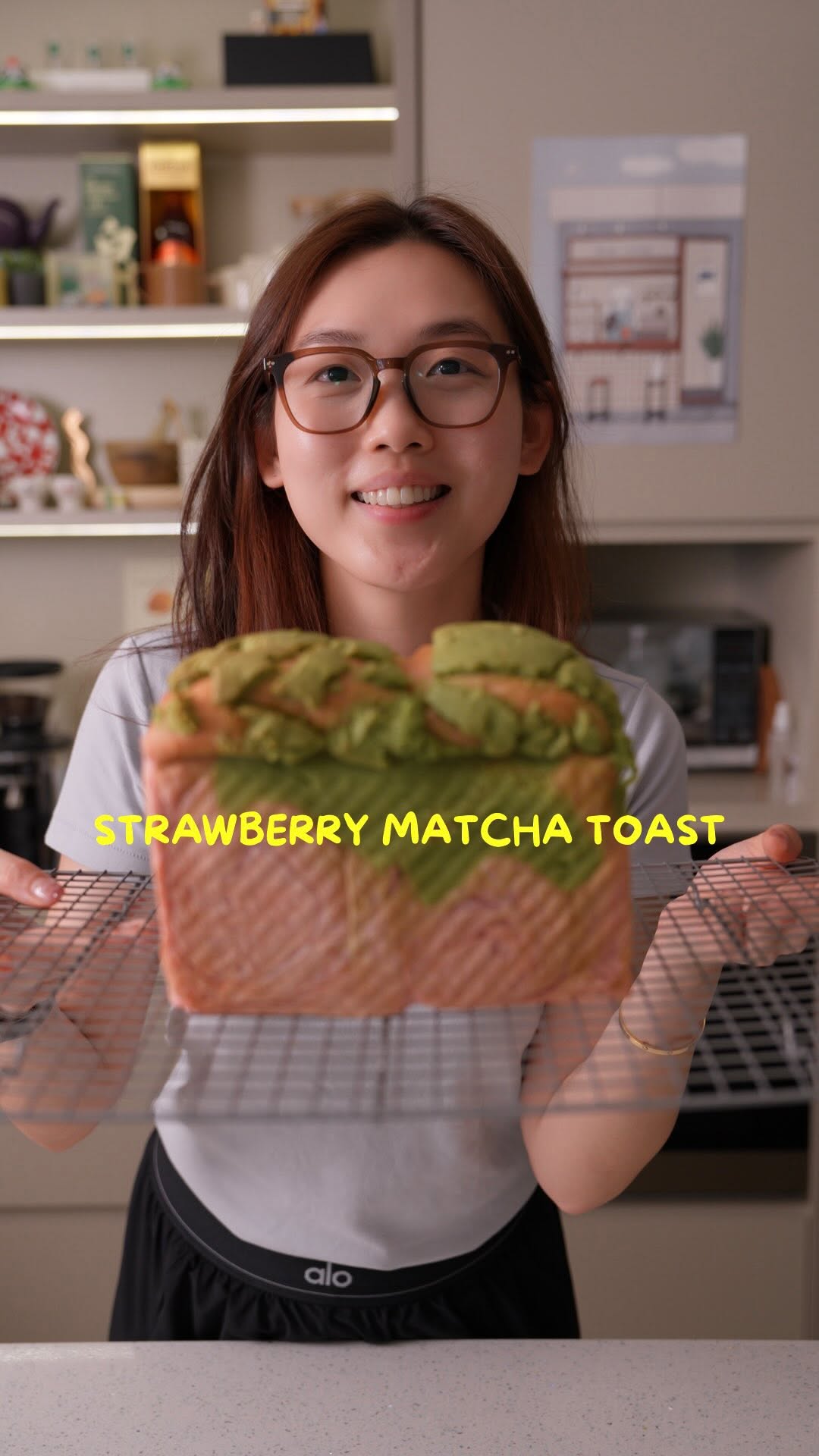 Strawberry Matcha Loaf by Aflouryspace