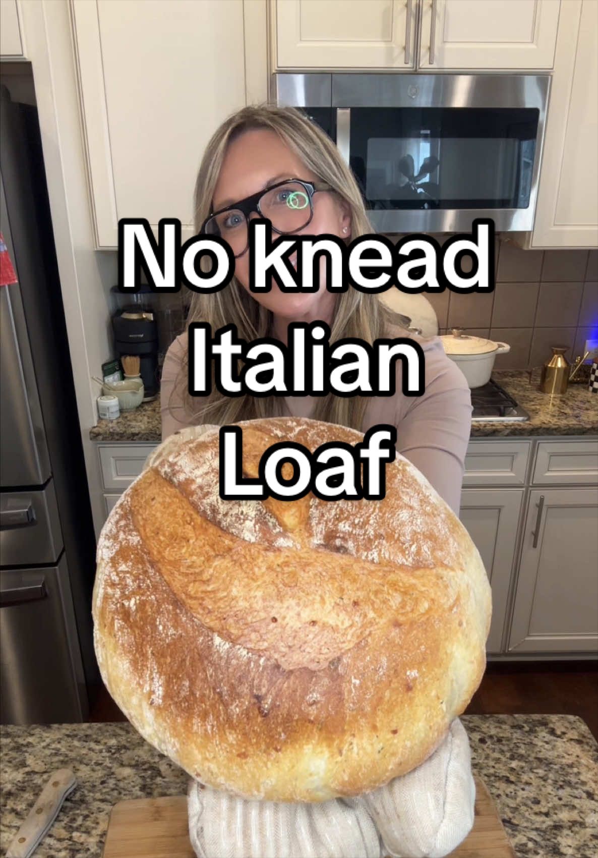 Rustic No-Knead Italian Herb Bread by Peacelovedough
