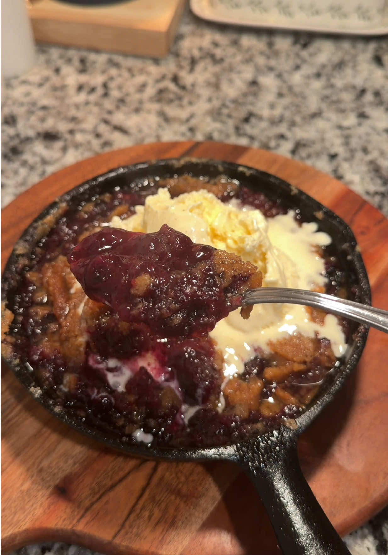 Mini Skillet Blueberry Cobbler by Shelbyaustinn