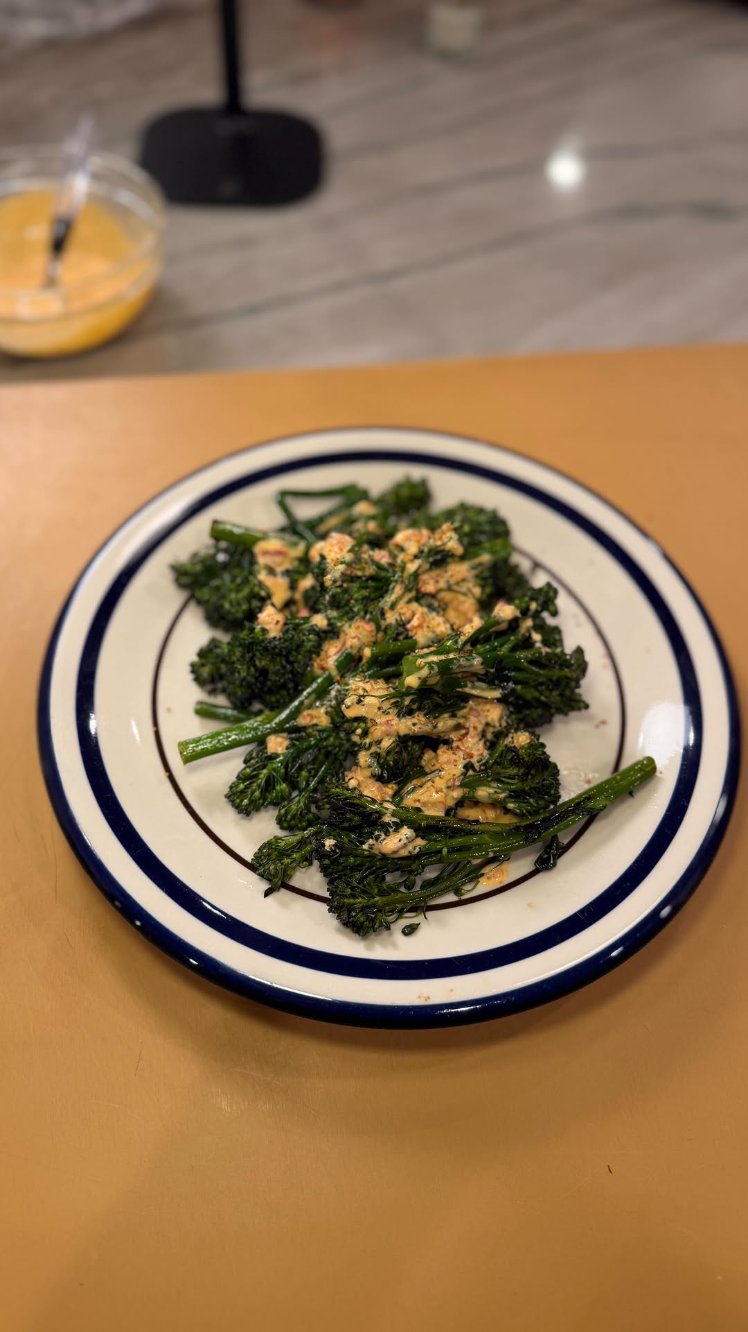 Broccolini with Calabrian Sesame Dressing by Wannabechefmatt