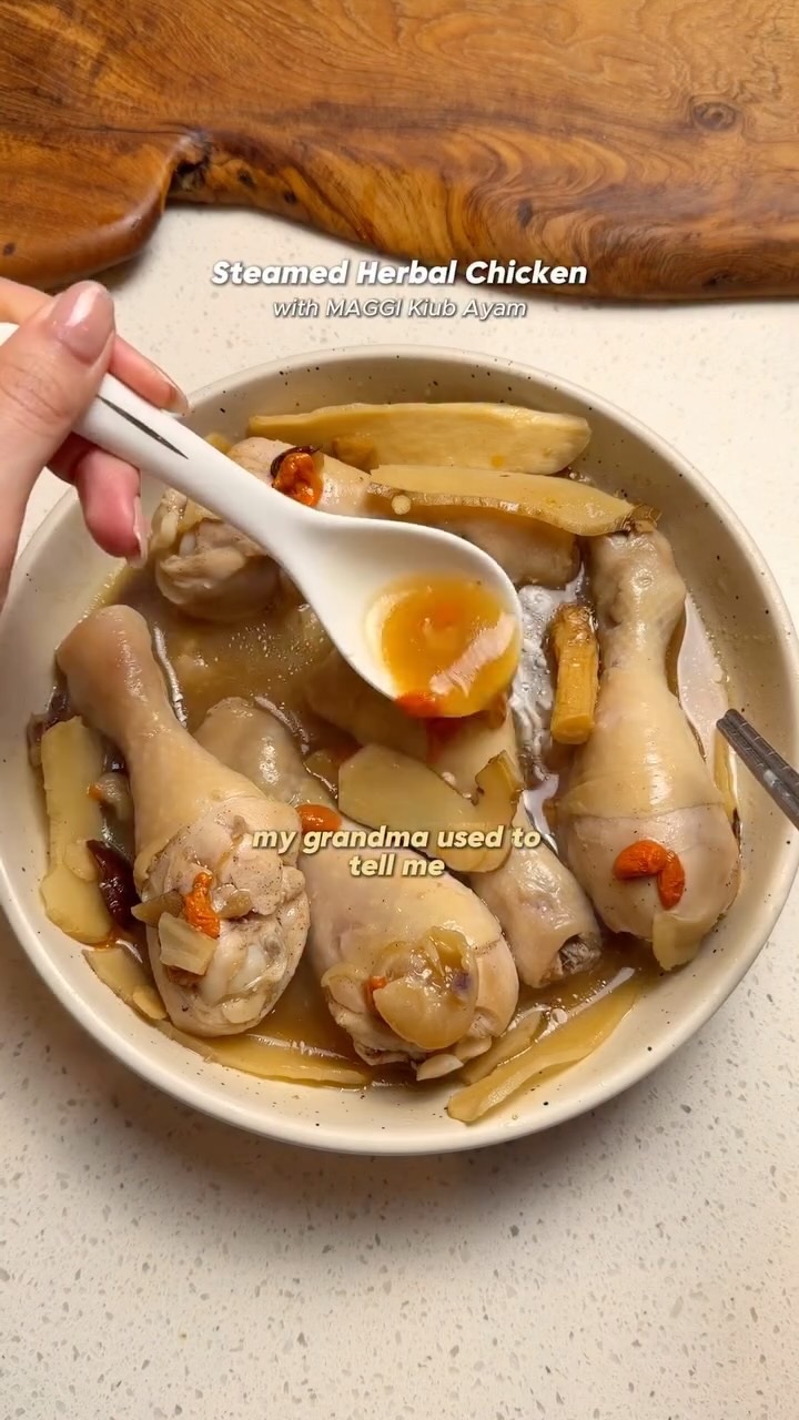 Grandma's Traditional Steamed Herbal Chicken by Chellemakesfood