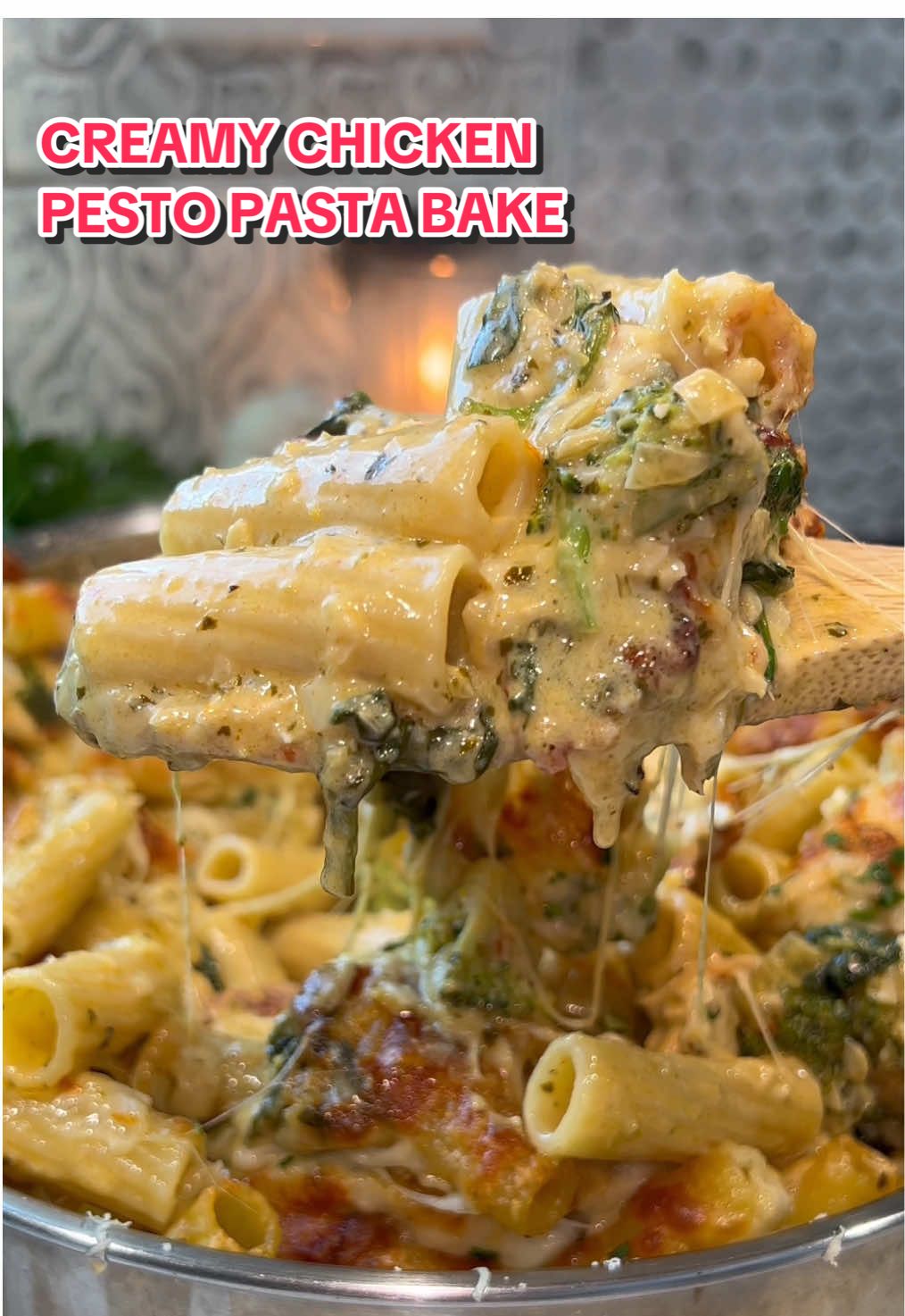 Creamy Pesto Chicken Pasta Bake by Heresyourbite