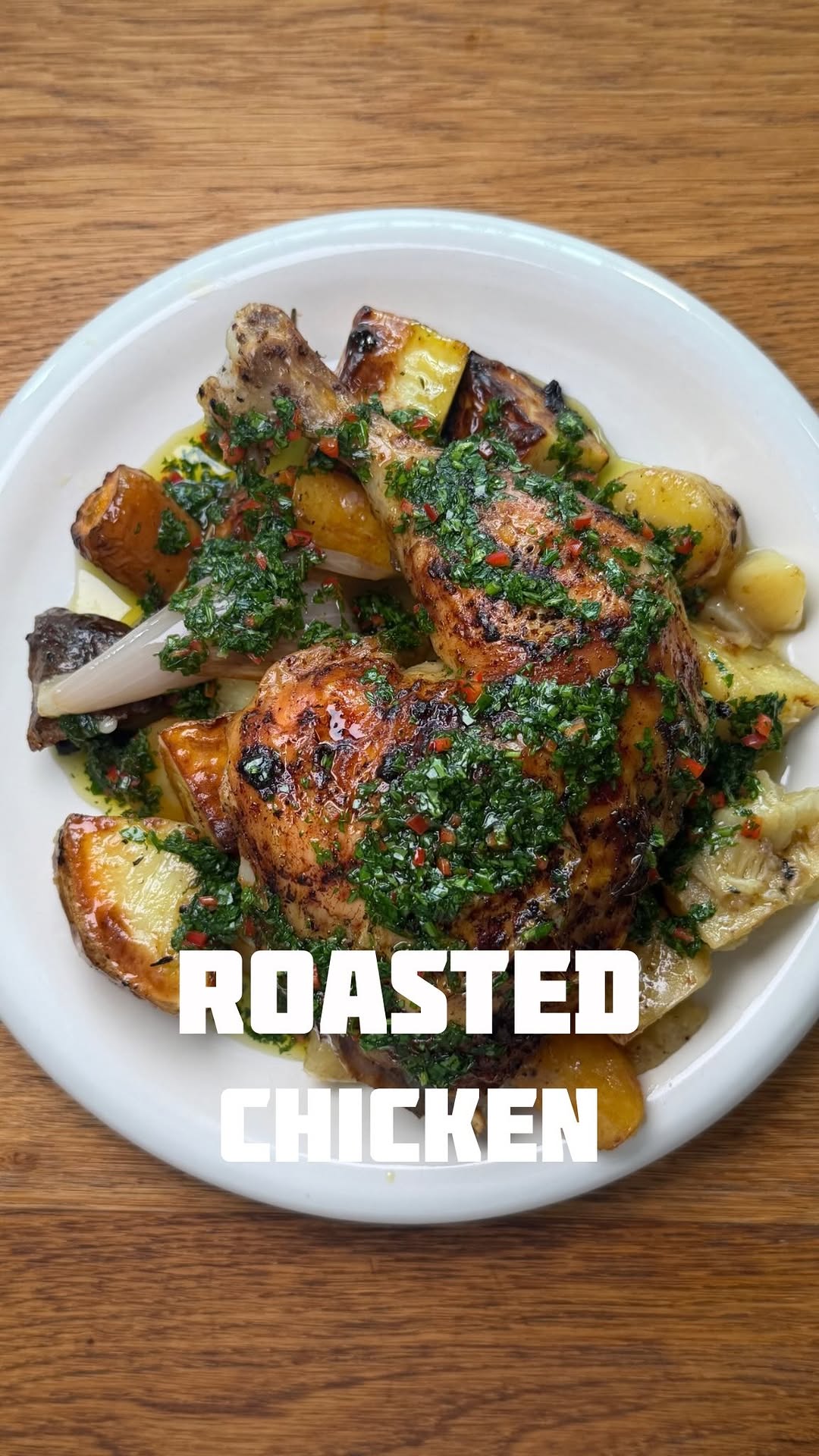 Roasted Spatchcock Chicken with Anchovy Marinade by Lucas Vallecillos