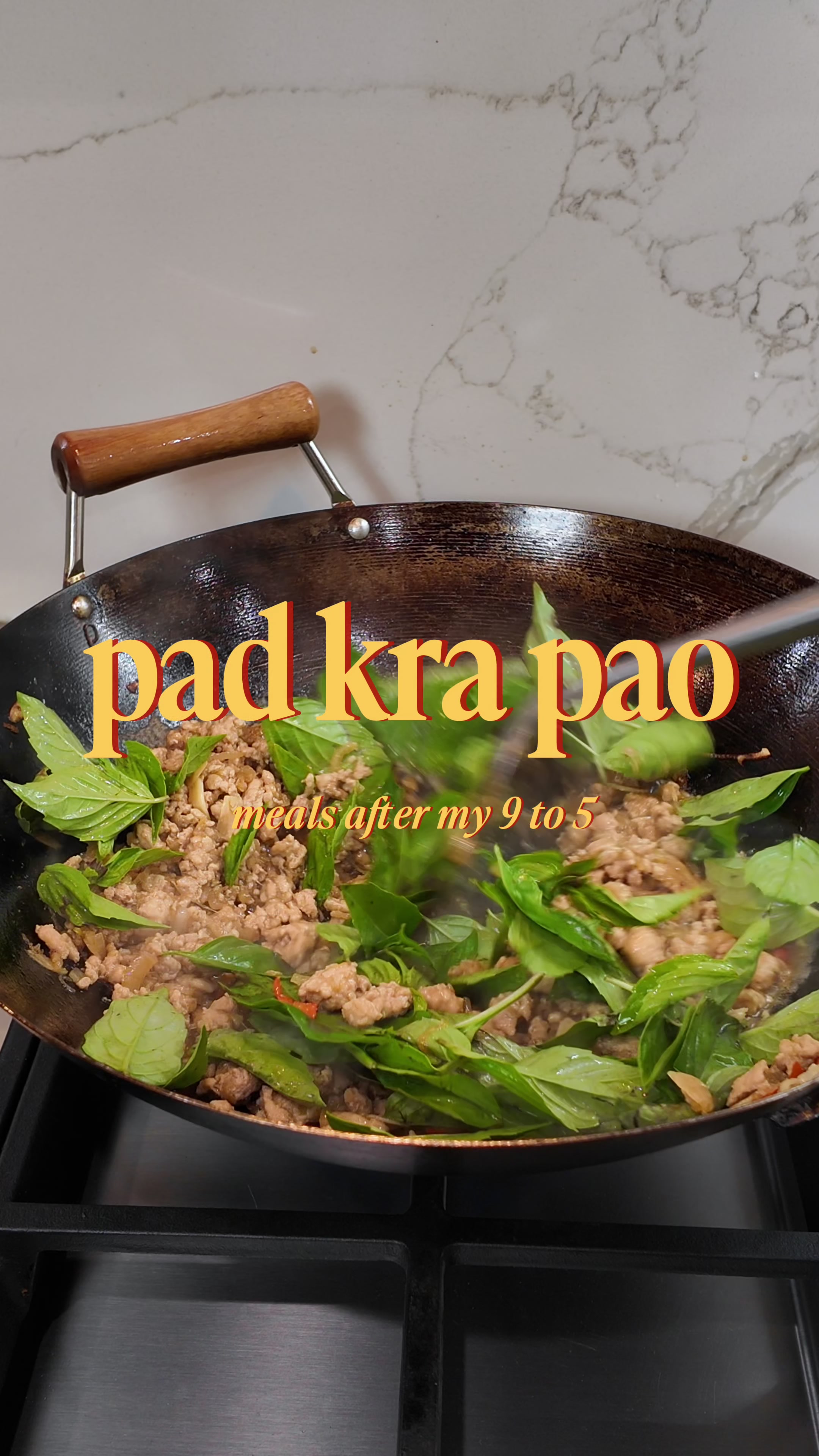 Thai Basil Chicken Stir-Fry (Pad Kra Pao) by Blssm C