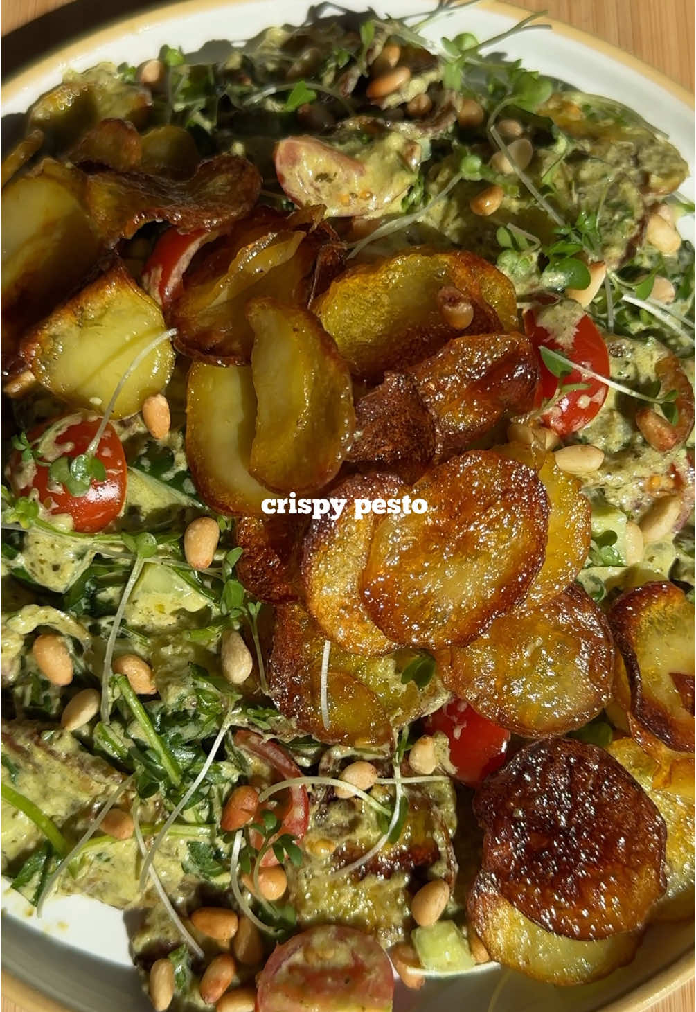 Crispy Pesto Potato Chip Salad by Jacobking