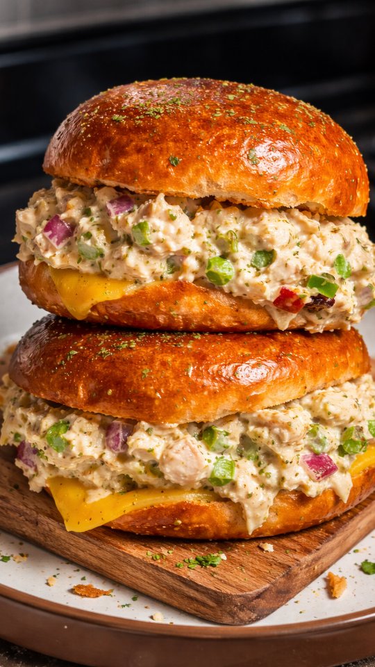 Chicken Salad Melt Sliders by Everythingsmajor