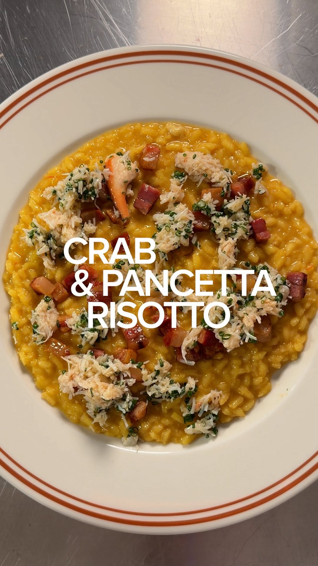 Crab and Pancetta Risotto by Ben Lippett