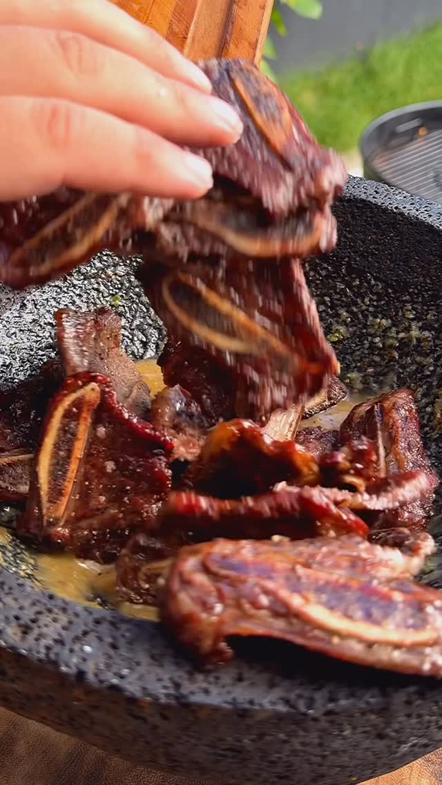 Grilled Short Ribs with Piquin Lime Sauce by Munchieslabs