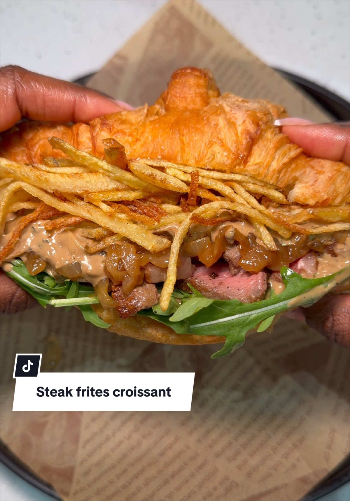 Steak Frites Croissant Sandwich by Mamicookss