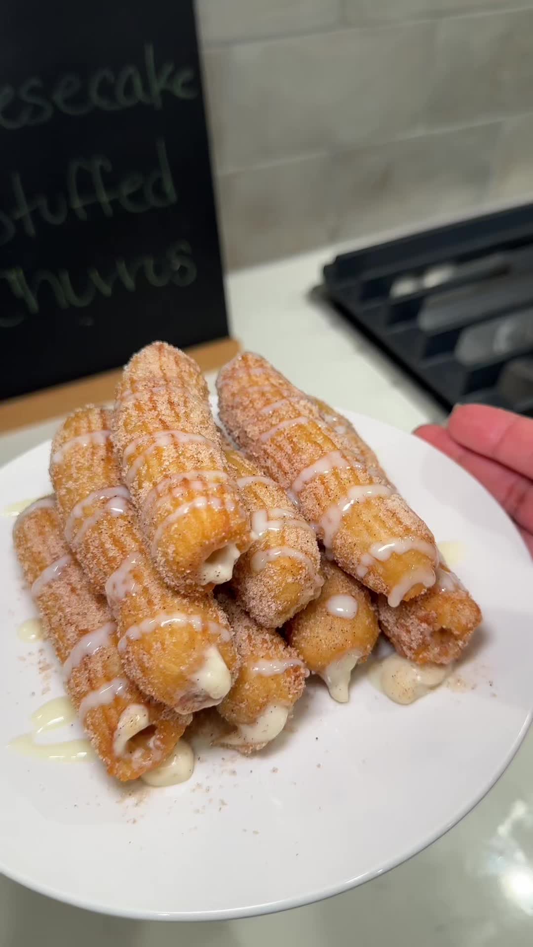 Cheesecake Stuffed Churros by Cookingismydestiny