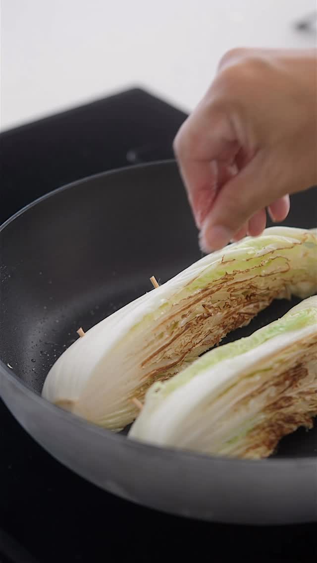 Cozy Pan-Seared Napa Cabbage by Guytruong