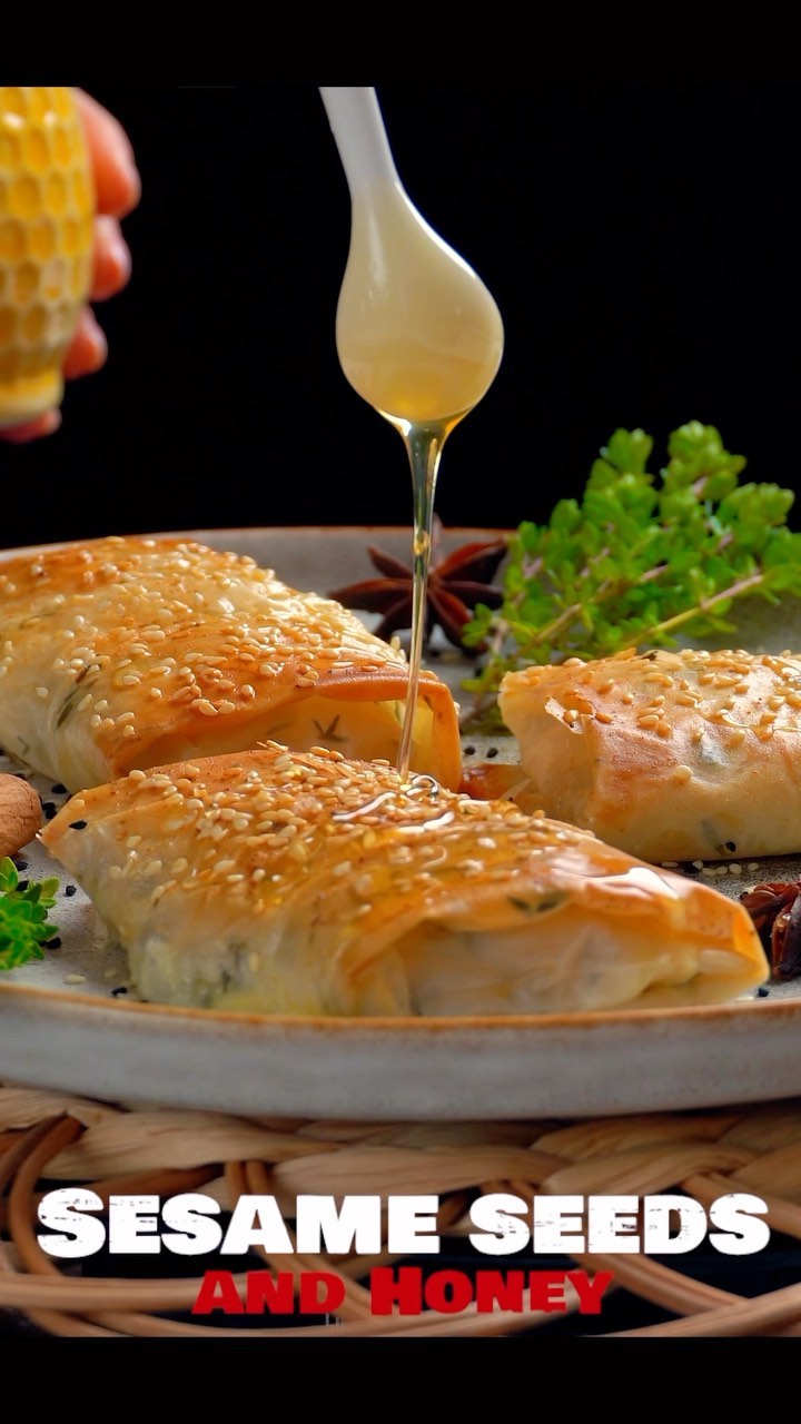 Honey-Drizzled Baked Feta in Filo by Diana Malbertfood