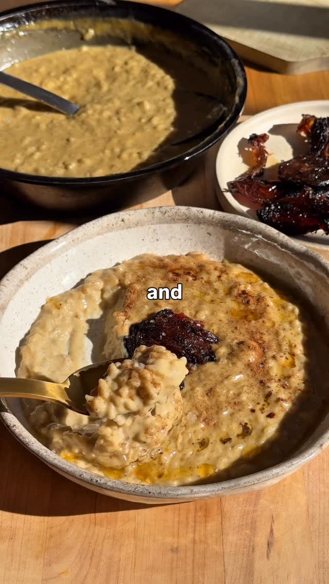 Brown Butter Sticky Date Rice Pudding by Holist