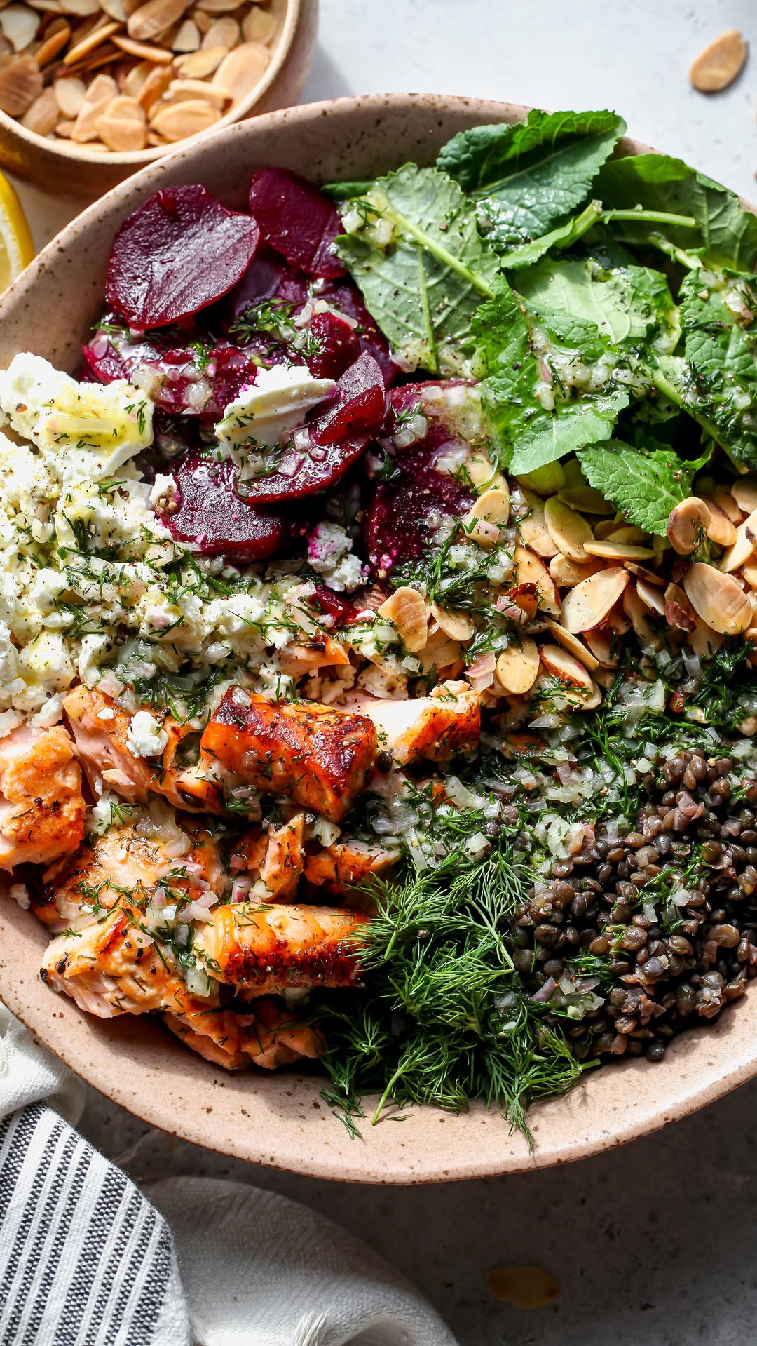 Mediterranean Salmon and Lentil Salad by Jamievespamsrd