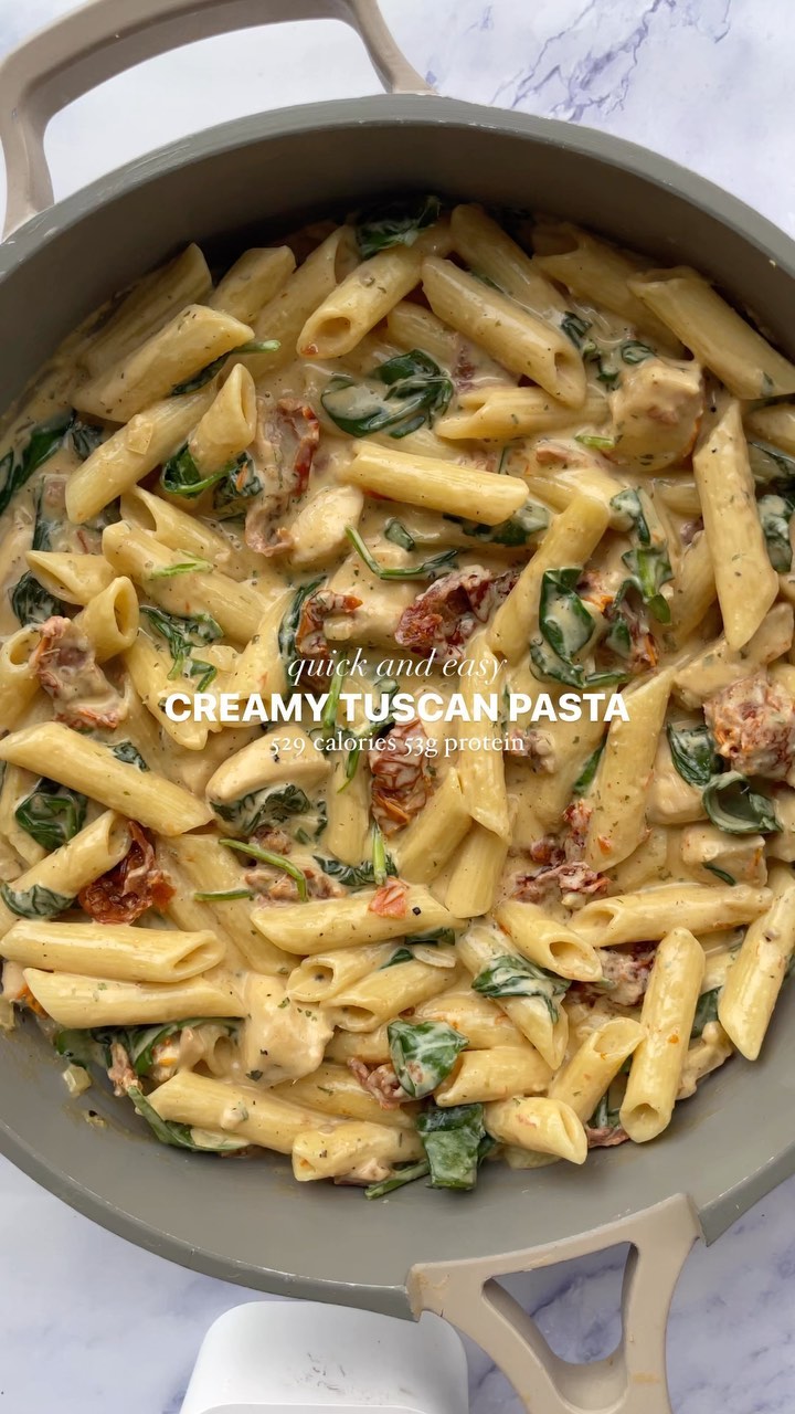 Creamy Tuscan Chicken Pasta by Megonneil