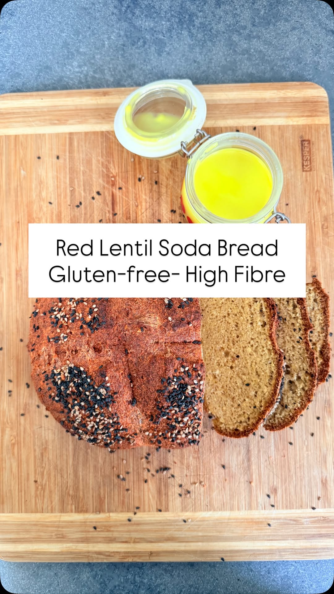 Red Lentil Soda Bread by Dominique Ludwig Nutritionist Msc