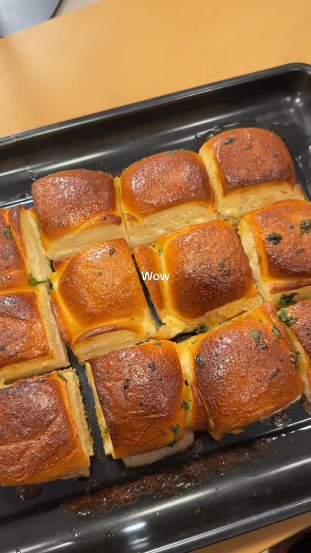 Cream Cheese Turkey Sliders with Garlic Honey Butter by Wannabechefmatt