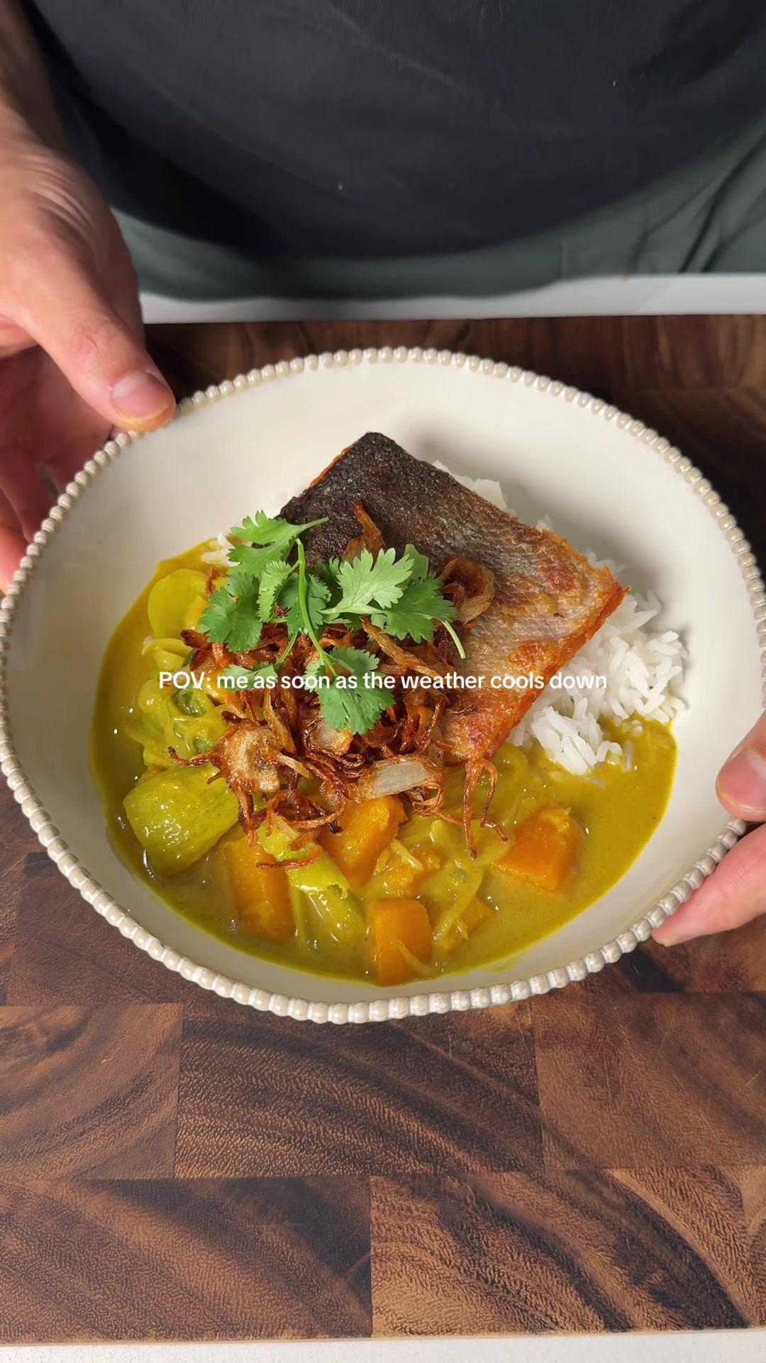 Dan's Crispy Skin Salmon Yellow Curry by Dansfoodforthought