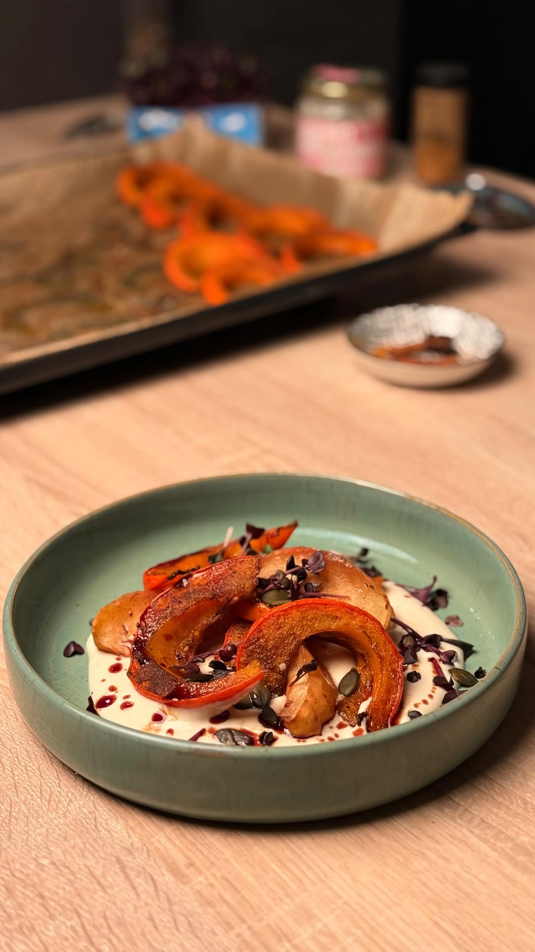 Whipped Tofu with Roasted Pumpkin & Apple by Tanerxaydin