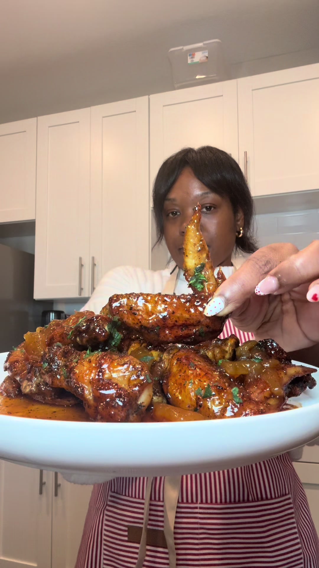 Air-Fried Mango Chutney Glazed Wings by Spiceitupwithnae