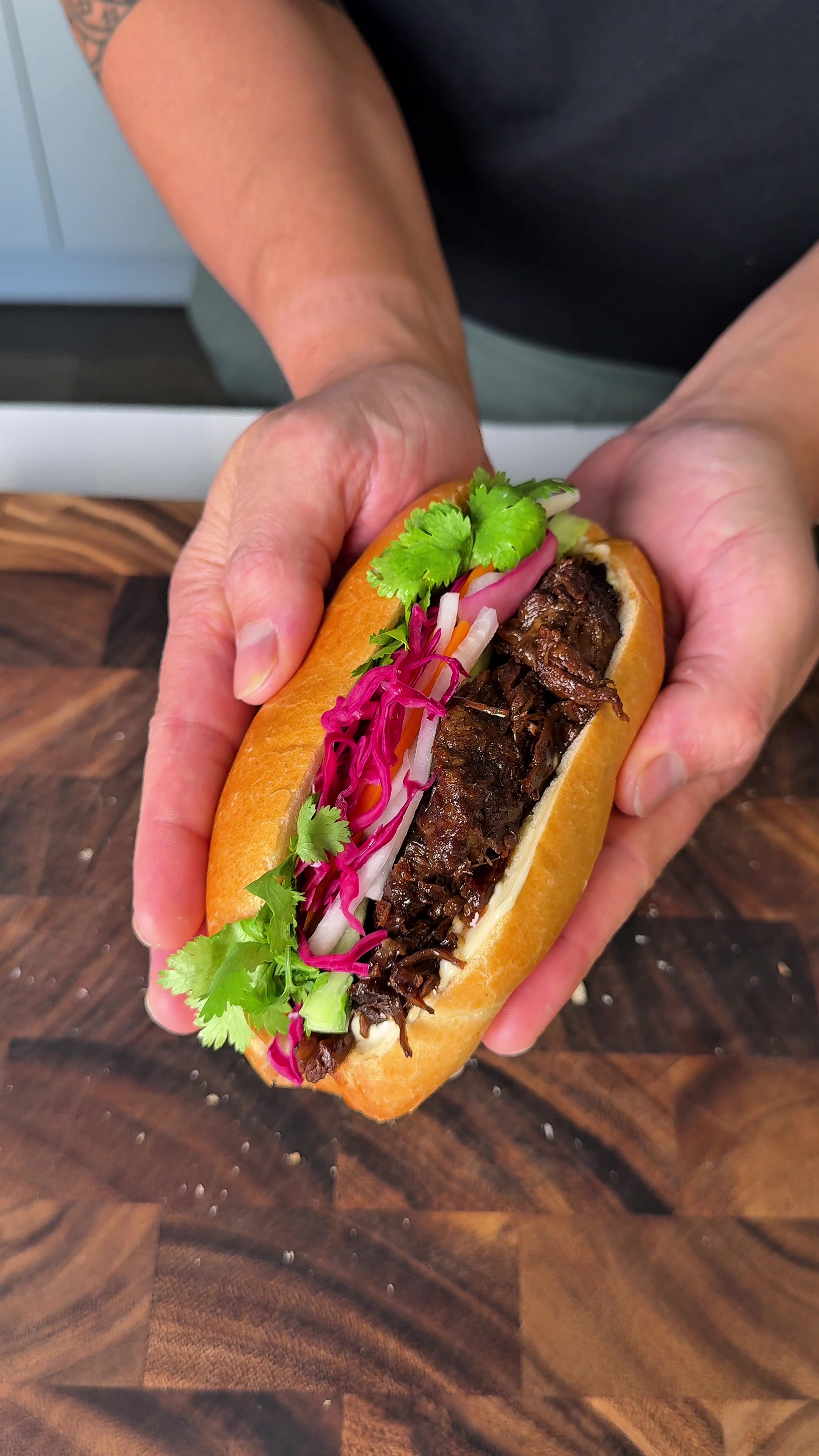 Savory Soy Braised Beef Banh Mi by Dansfoodforthought
