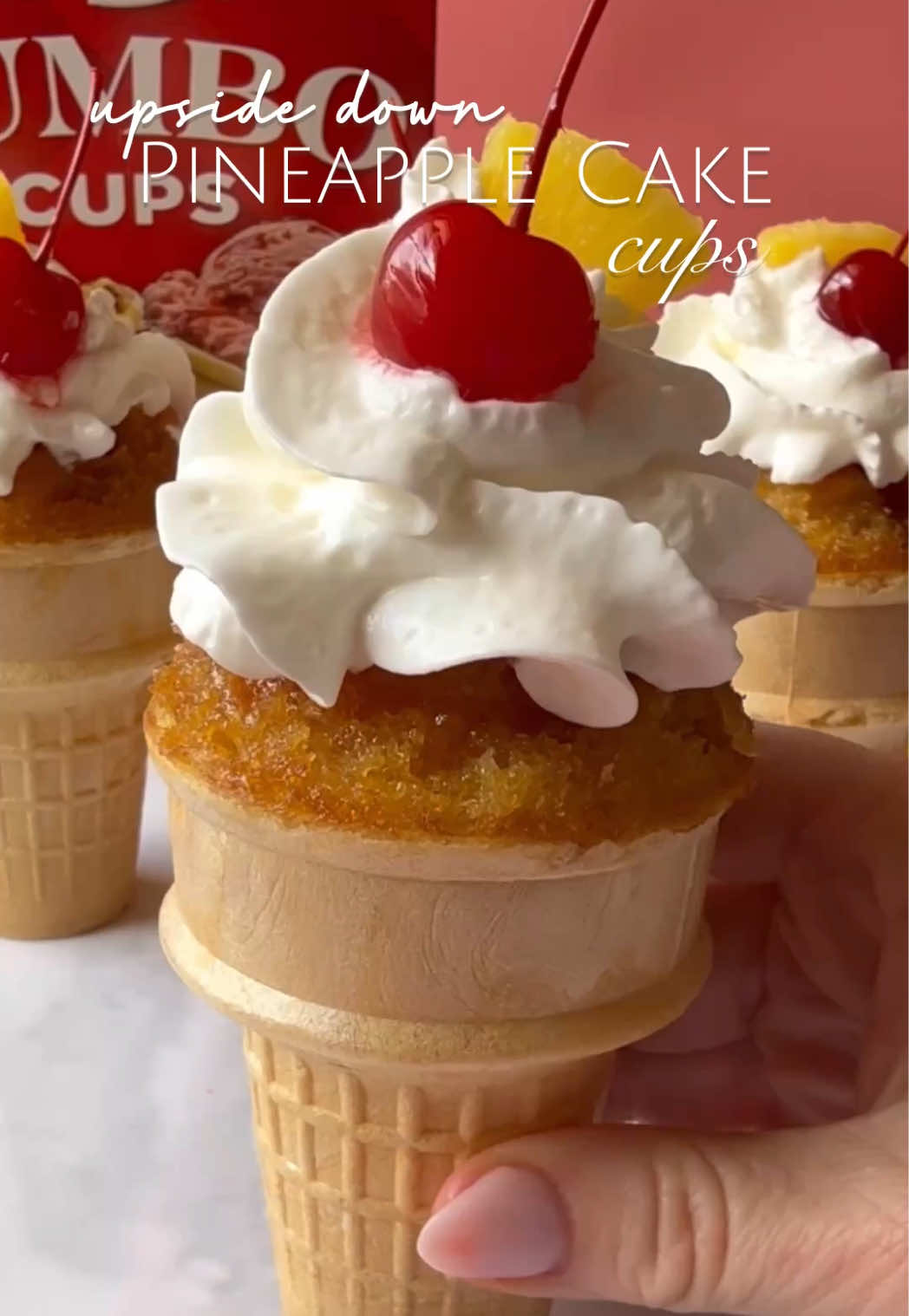 Pineapple Upside-Down Cake Cups by Madisoneats