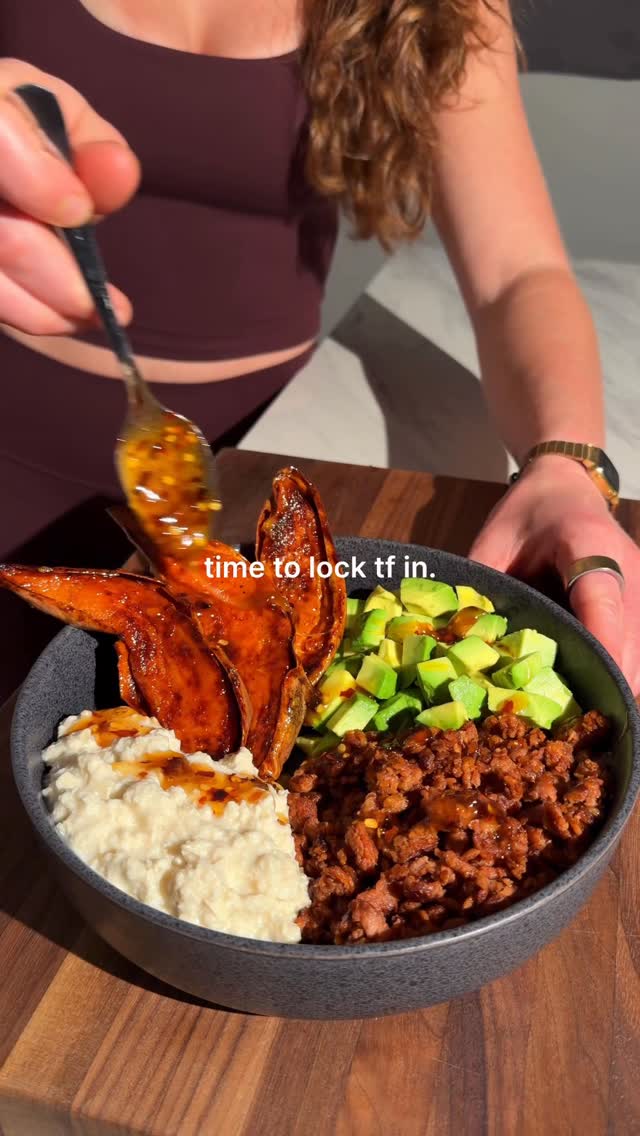 High-Protein Hot Honey 'Beef' Bowls by Maayan Moss