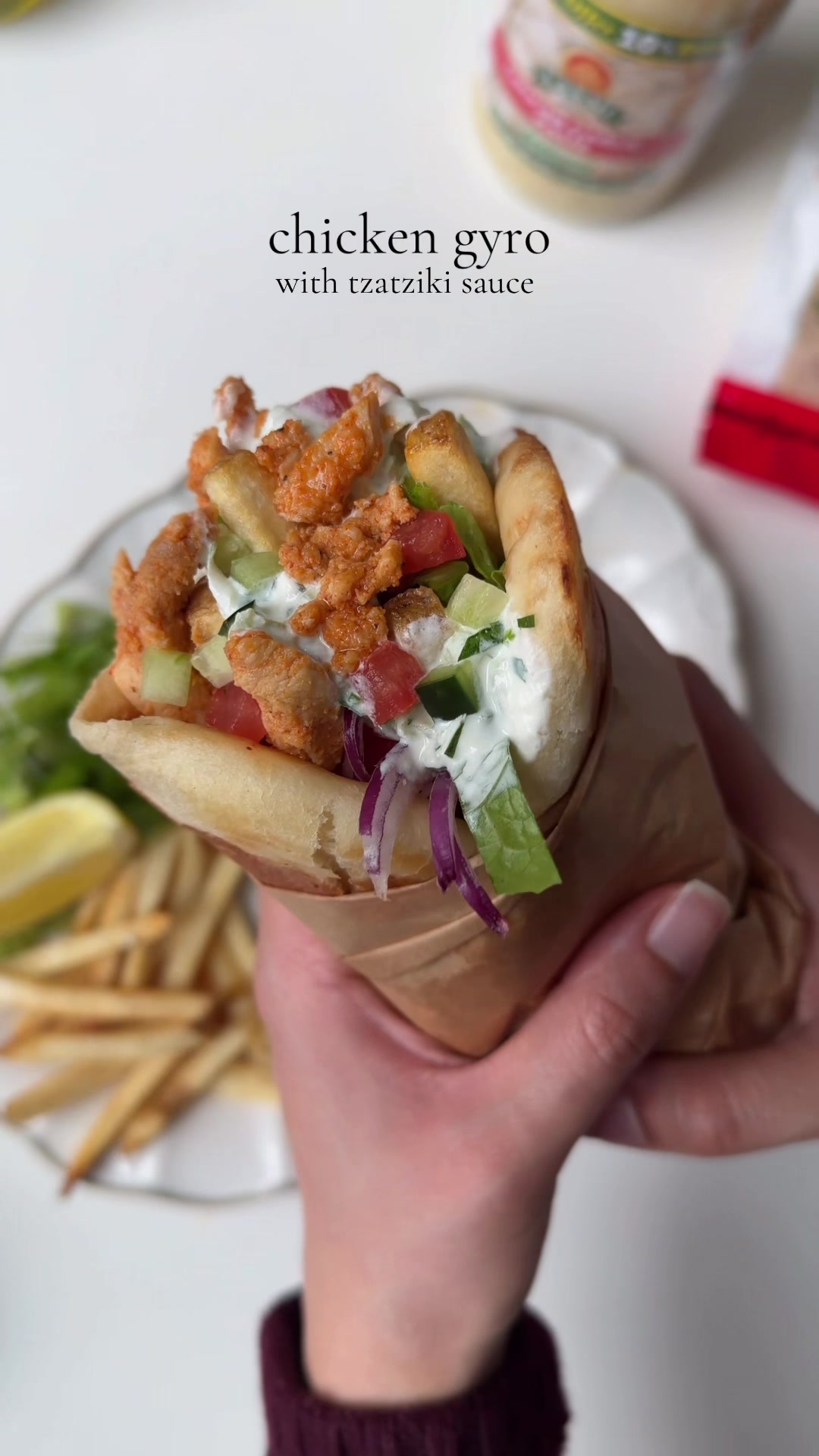 Juicy Chicken Gyro with Tzatziki by Iramsfoodstory