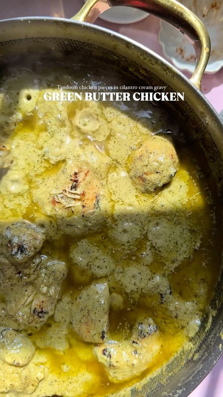 Green Butter Chicken by Mygourmetstory