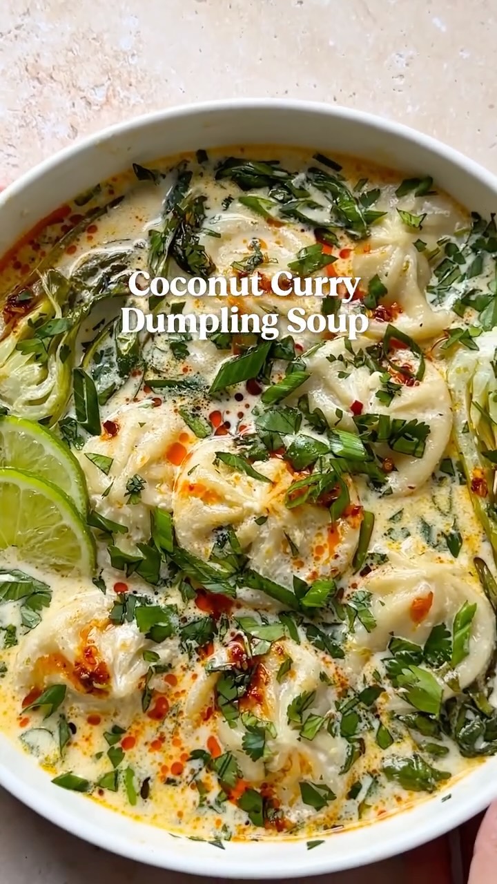 Coconut Curry Dumpling Soup by Stunningxfood