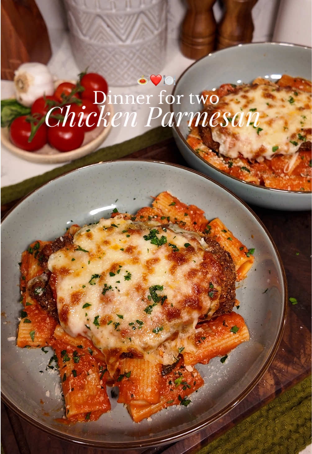 Classic Chicken Parmesan with Pasta by Kayla Nasara