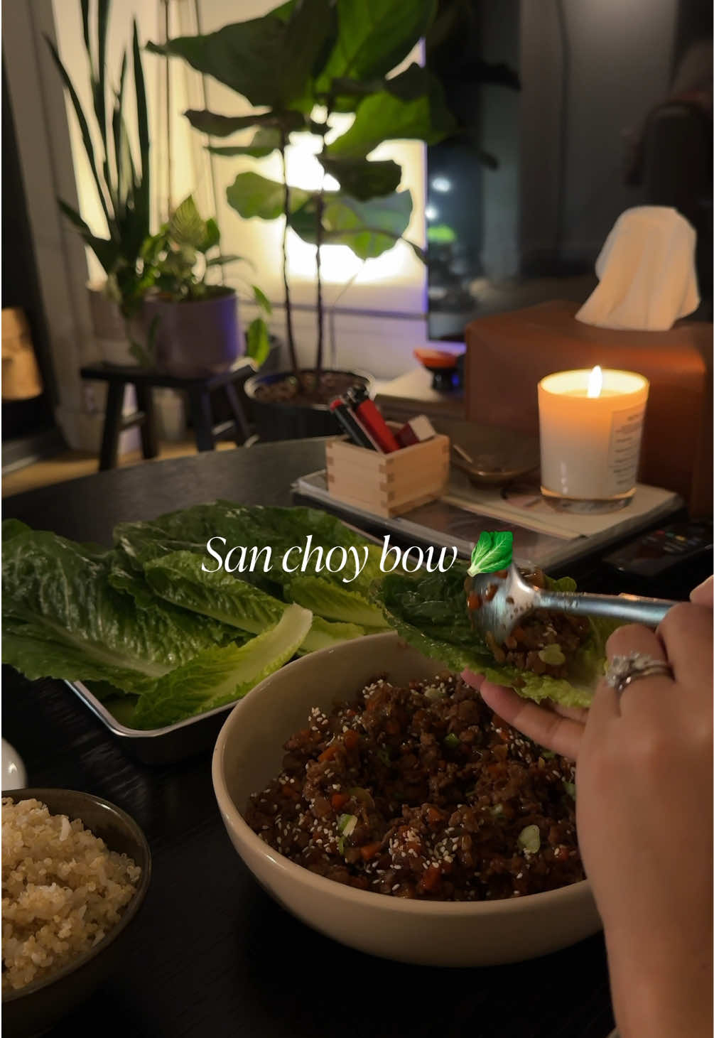 Easy Weeknight San Choy Bao by Beabeabeatherese