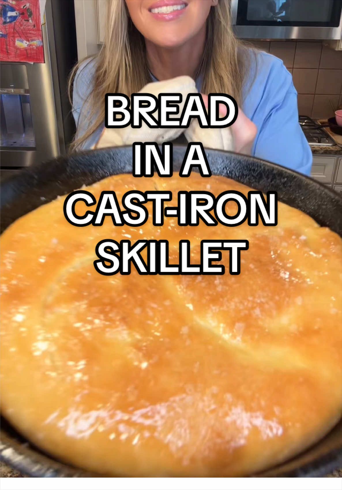 Easy Honey Butter Skillet Bread by Peacelovedough