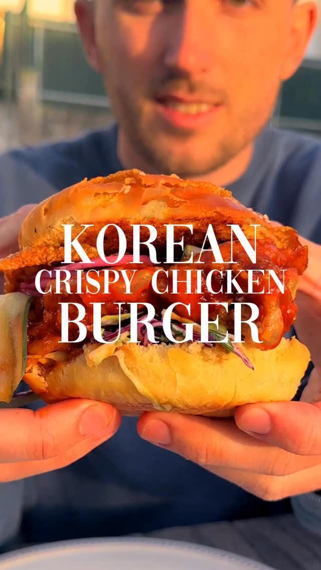 Korean-Inspired Crispy Chicken Burger by Gibbo Big Fat Cook