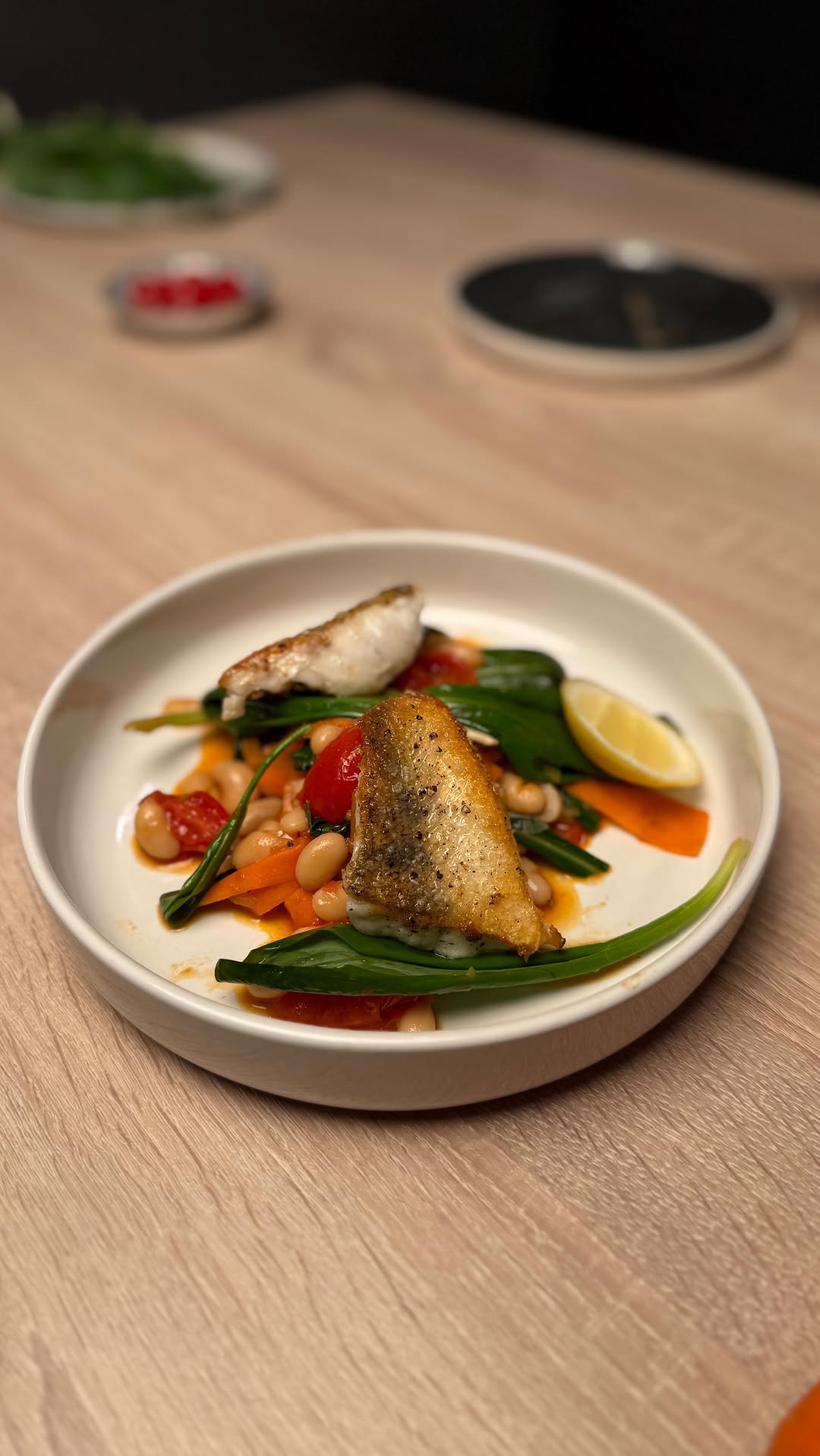 Crispy Zander with White Bean Stew by Tanerxaydin