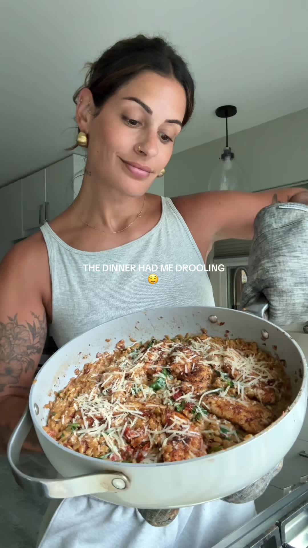 One-Pan Creamy Sun-Dried Tomato Chicken Orzo by Madeandtaylored