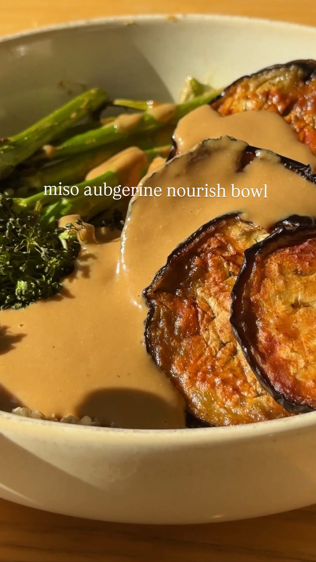Miso Aubergine Nourish Bowl by Eatwithbonnie