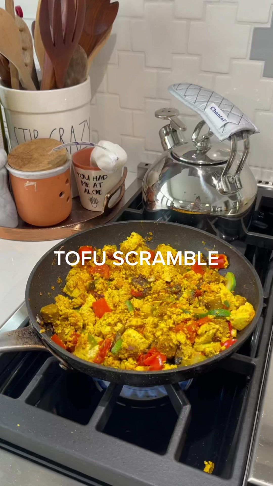 Tofu Scramble with Veggies by Pachiethepirate