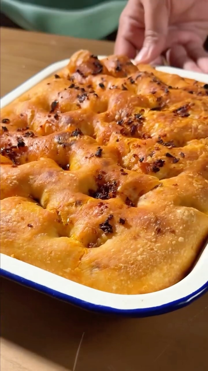 Spicy Chili Oil Focaccia by Marion S Kitchen