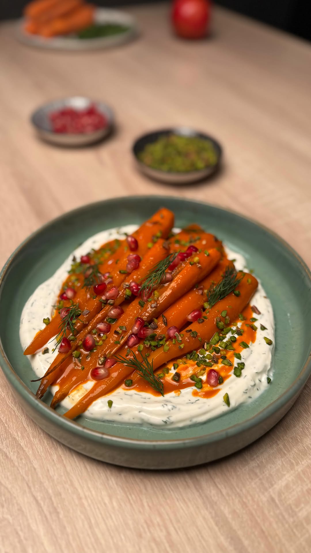 Poached Carrots on Dill Yogurt by Tanerxaydin
