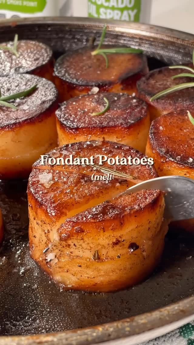 Classic French Fondant Potatoes by Groovyfoodiess