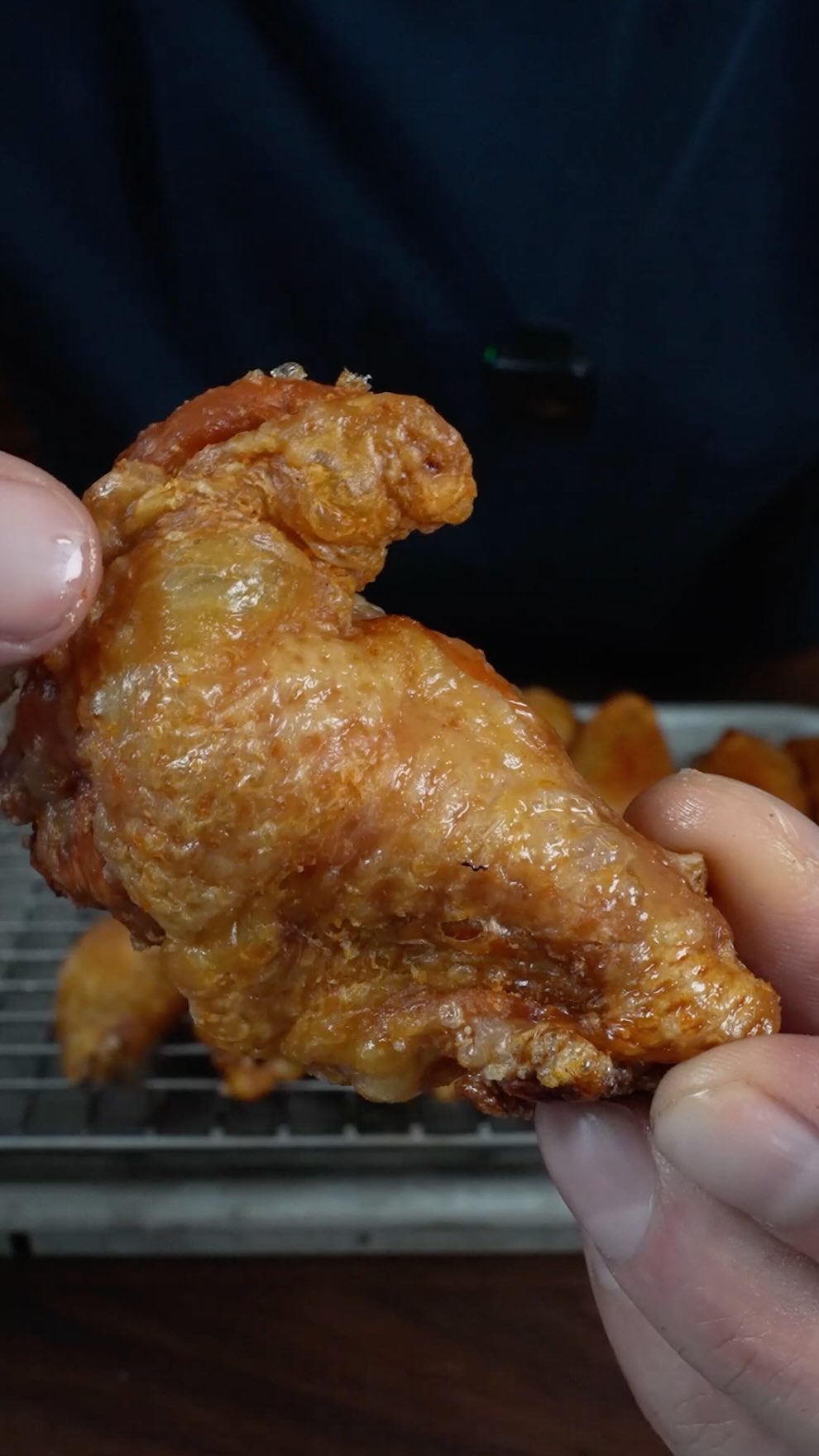 Crispy Steamed Chicken Wings by Stephen Cusato