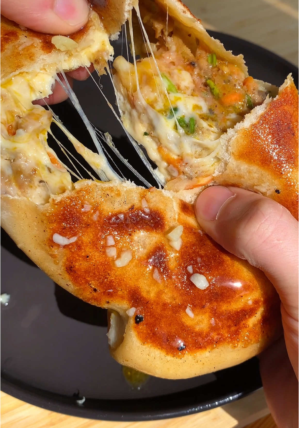 Meat Stuffed Naan by Andngaaaa