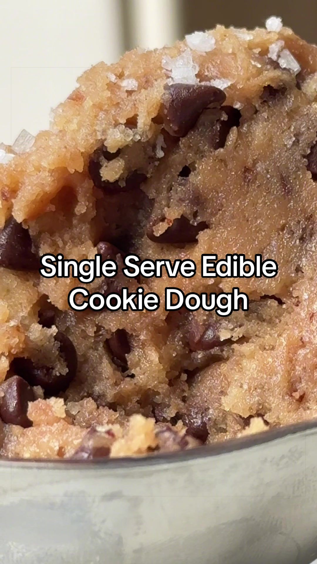 Single-Serve Edible Chocolate Chip Cookie Dough by Bromabakery