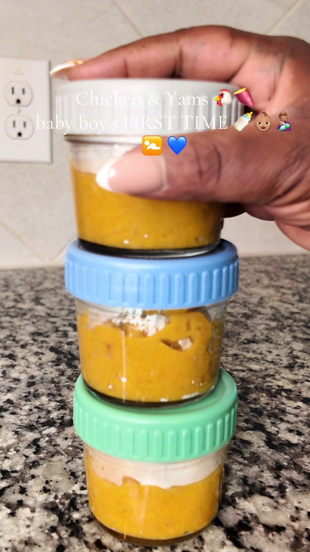 Homemade Chicken and Yam Baby Puree by Leannwilliamsss