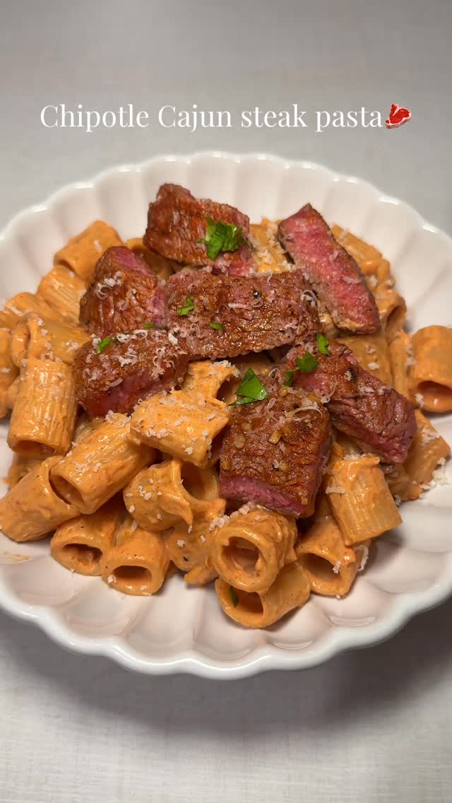 Chipotle Cajun Steak Pasta by Foodbyfranchi