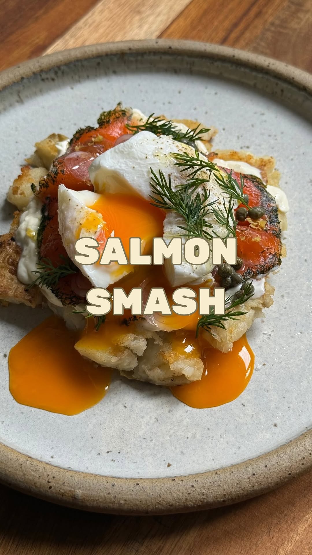 Smoked Salmon Smash Potatoes by Raina Patel