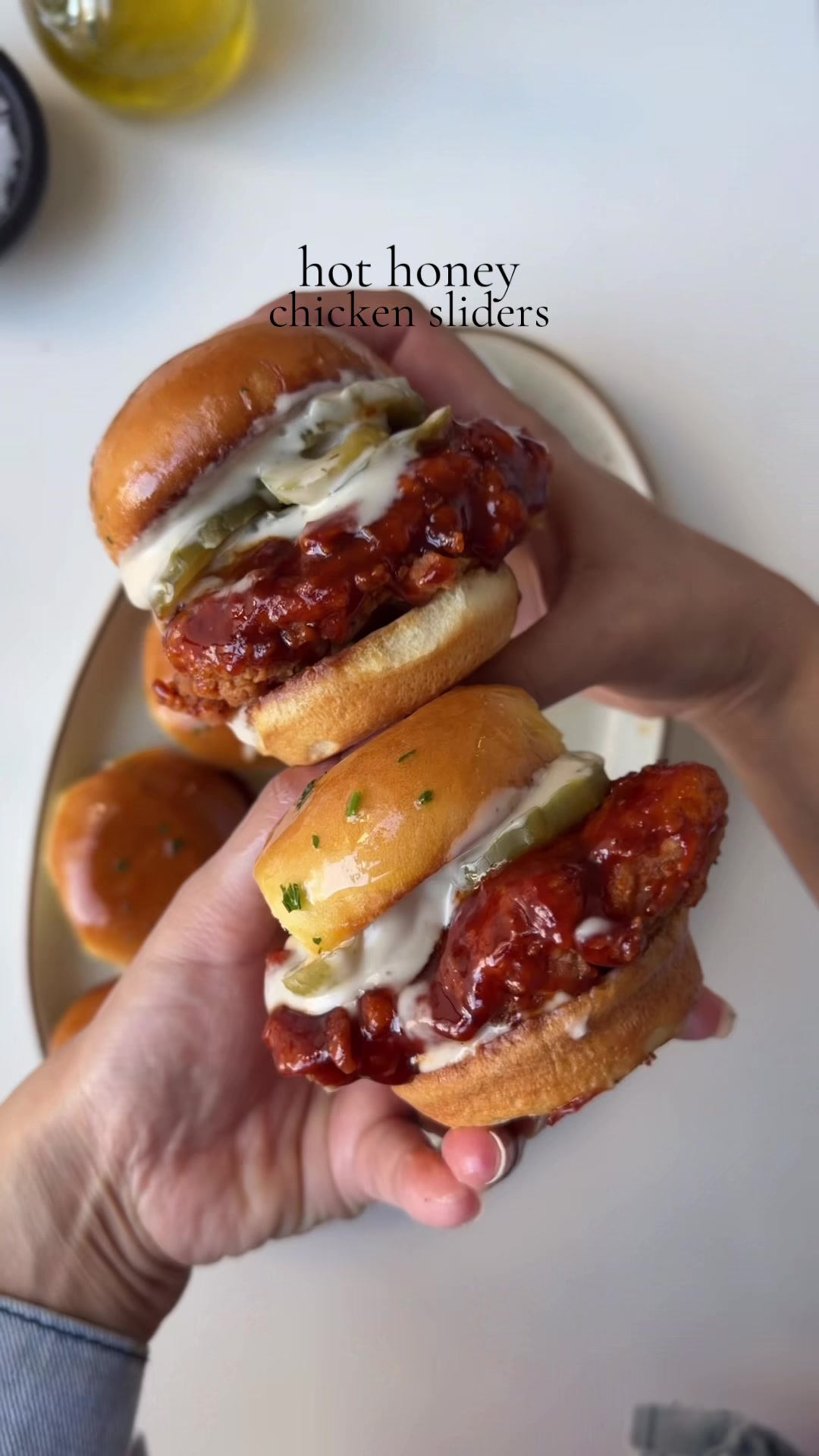 Crispy Hot Honey Chicken Sliders by Iramsfoodstory