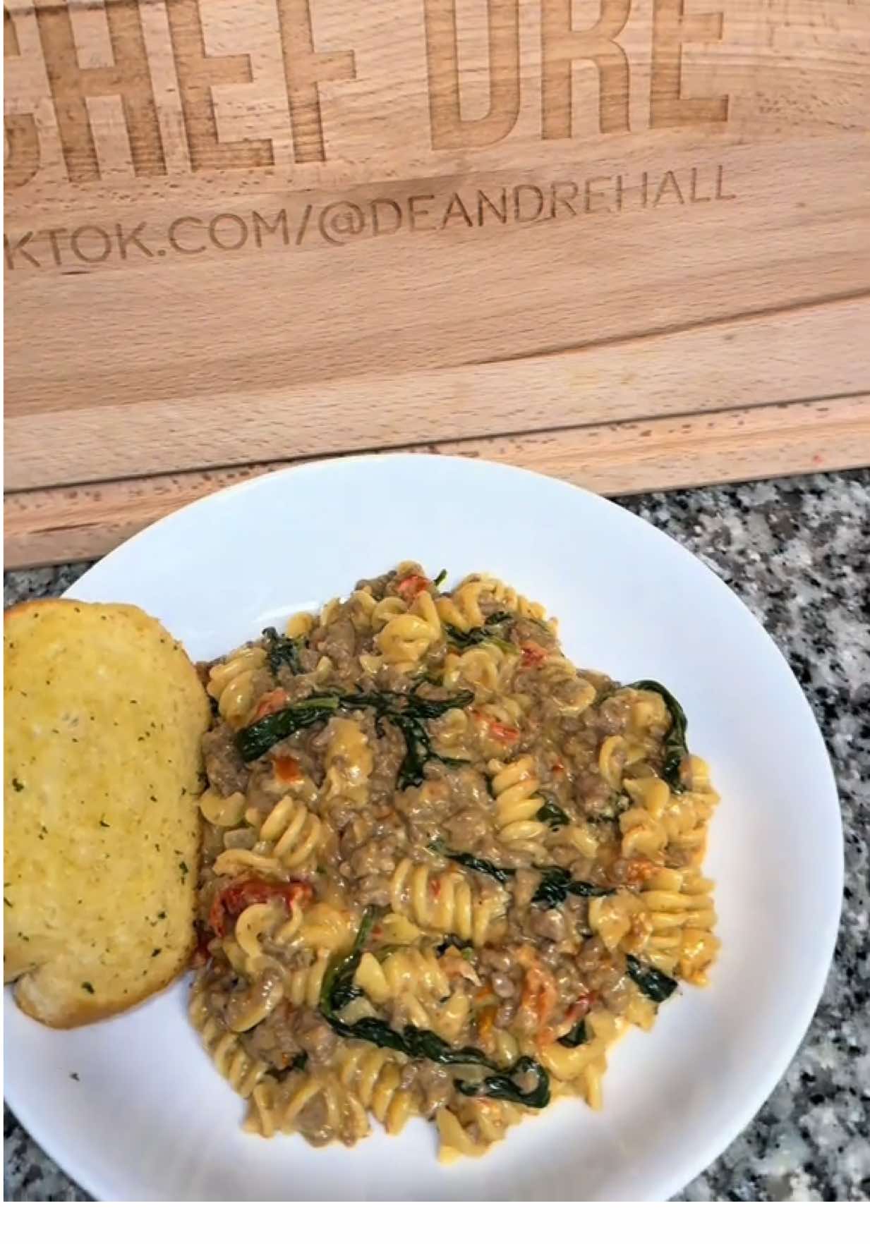 Creamy Tuscan Beef Pasta by Deandrehall