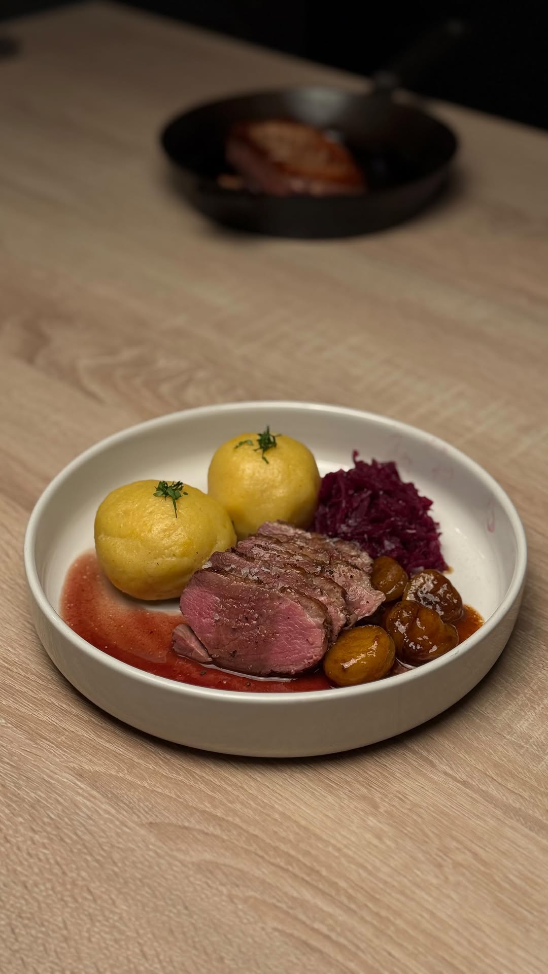 Roast Duck Breast with Red Cabbage by Tanerxaydin